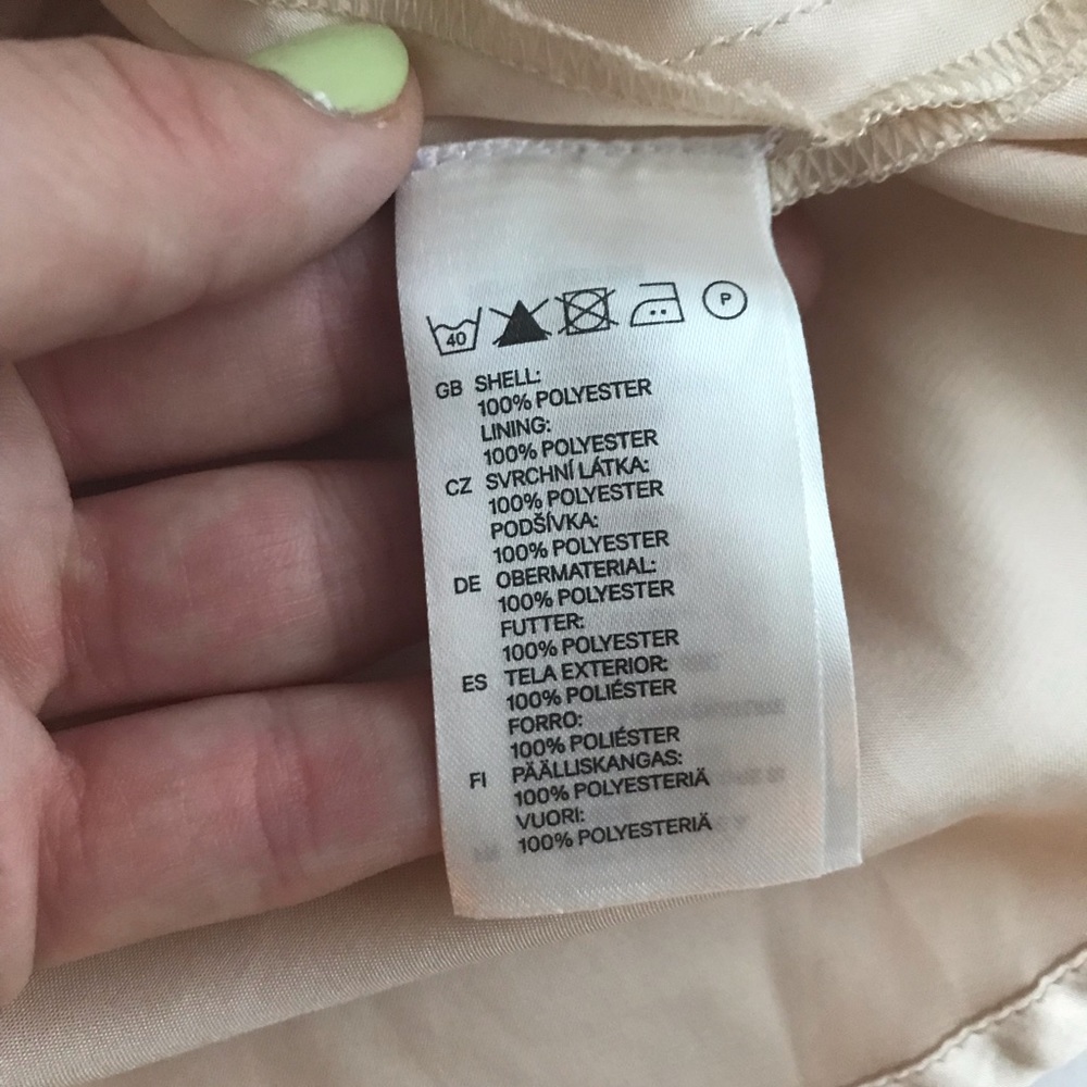EUC H&M Divided blush pink empire waist dress - Picture 8 of 8